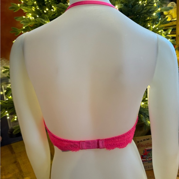 Lace Halter Bralette - Pink size 34D - Picture 3 of 6